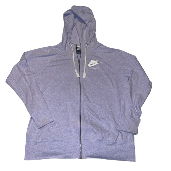 Nike Tops - Nike Women Gym Zip up Hoodie purple XL